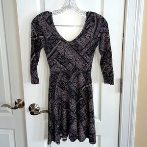 3/4 sleeve casual dress size xs